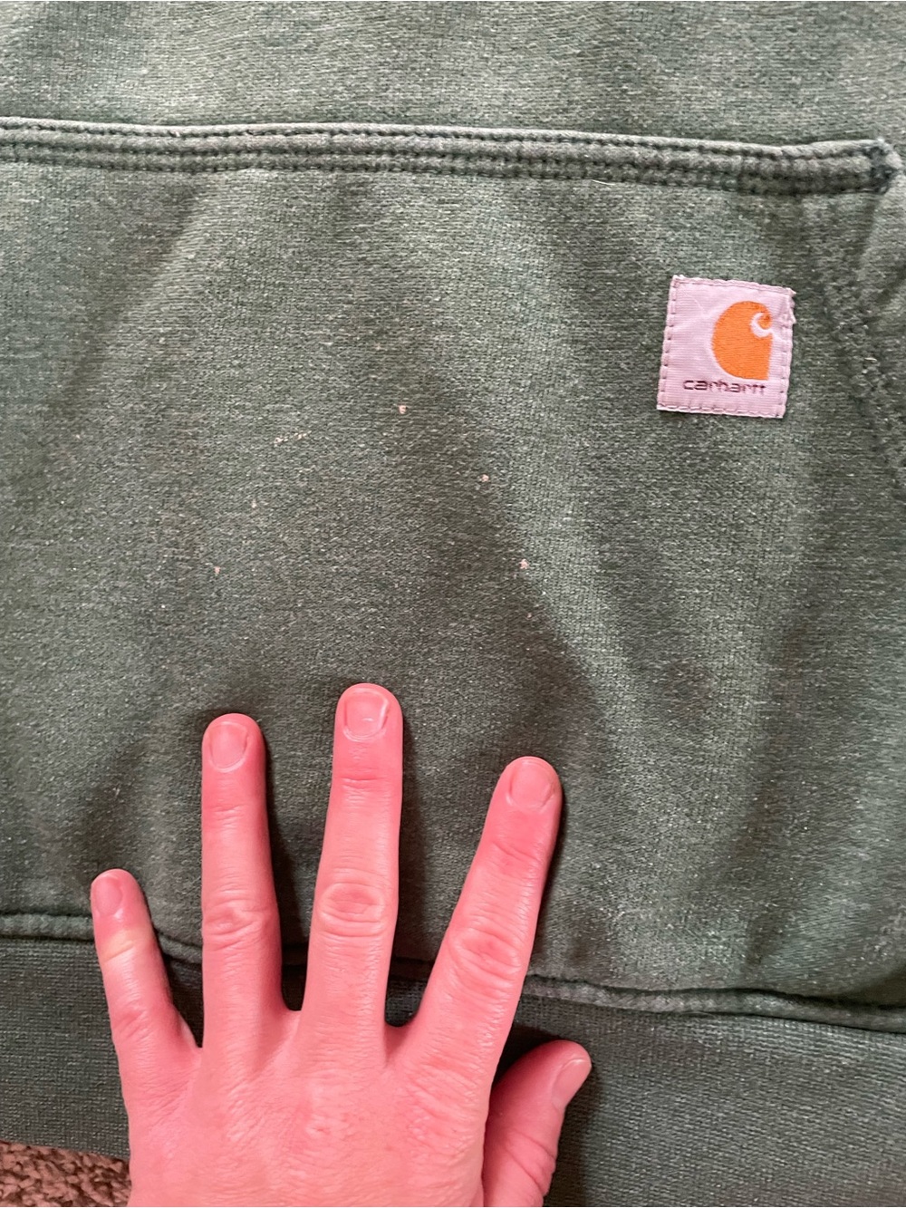 Carhartt Green Hoodie - Picture 2 of 5